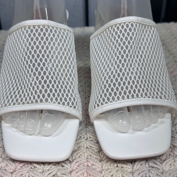 NWT Abound Womens 8.5M White Mesh Upper Heeled Sandals - Picture 6 of 8